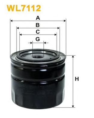 WIX FILTERS wl7112 -  Фильтр масляный двигателя